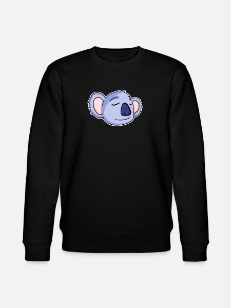 Koala Head Koalas - Stanley/Stella CHANGER Unisex Organic Sweatshirt - black