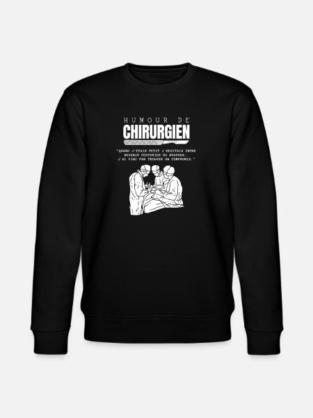 Humour de Chirurgien - Sweat bio CHANGER Stanley/Stella Unisexe - noir