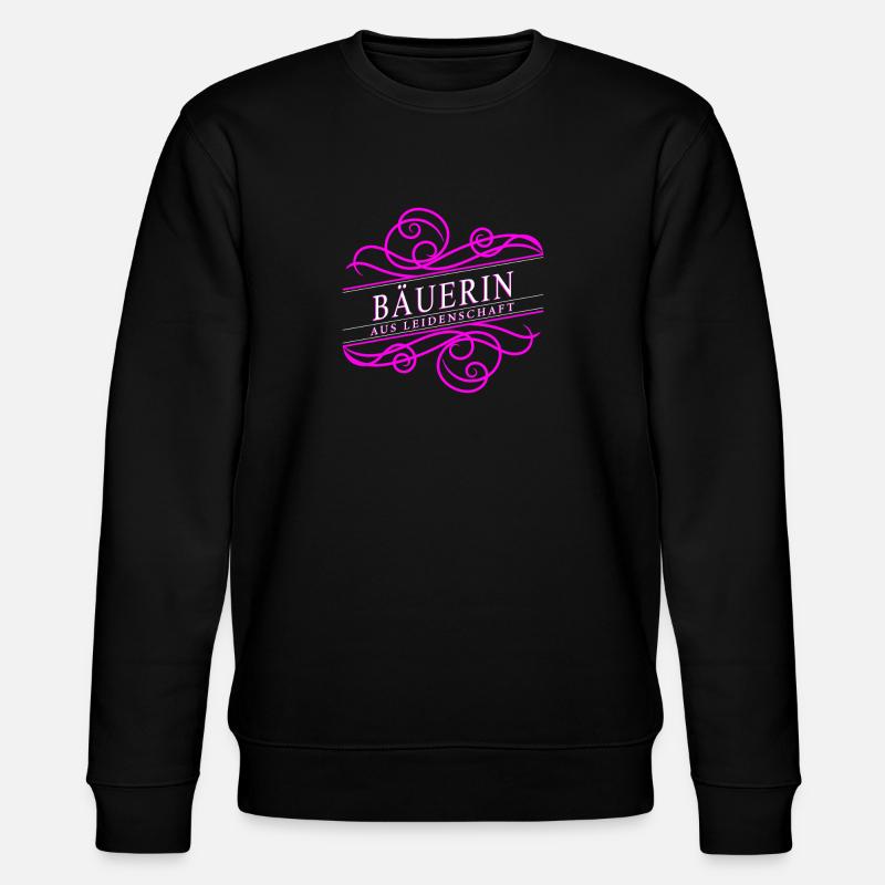 Bäuerin aus Leidenschaft - Stanley/Stella Unisex Bio-Sweatshirt CHANGER  - Schwarz