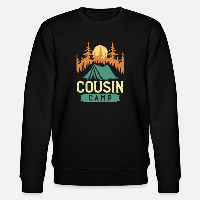 Cousin camp - Stanley/Stella Unisex Bio-Sweatshirt CHANGER  - Schwarz