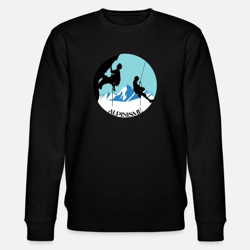 Bergsteigen - Stanley/Stella Unisex Bio-Sweatshirt CHANGER  - Schwarz