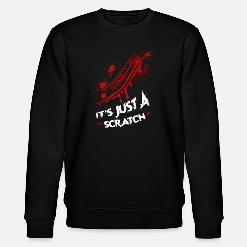 Halloween Kratzspur - Stanley/Stella Unisex Bio-Sweatshirt CHANGER  - Schwarz