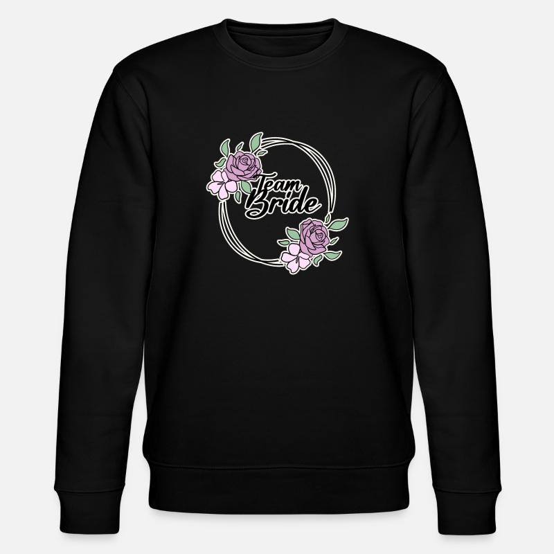 Team Bride - Stanley/Stella CHANGER Unisex Organic Sweatshirt - black
