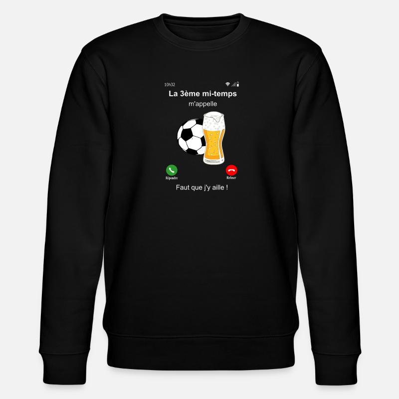 La 3ème mi-temps m'appelle - Sweat bio CHANGER Stanley/Stella Unisexe - noir