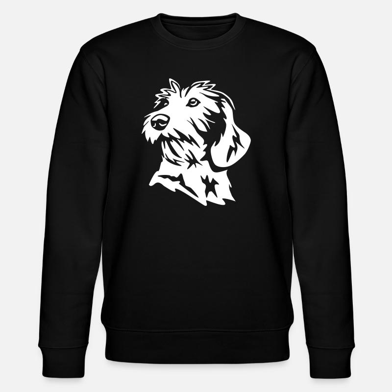 Tête de teckel « Black Edition » - Sweat bio CHANGER Stanley/Stella Unisexe - noir