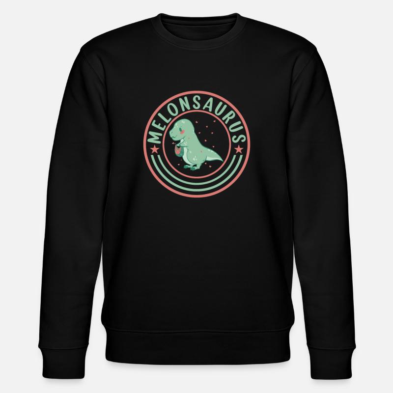 Pastèque pastèque végétarienne T Rex - Sweat bio CHANGER Stanley/Stella Unisexe - noir