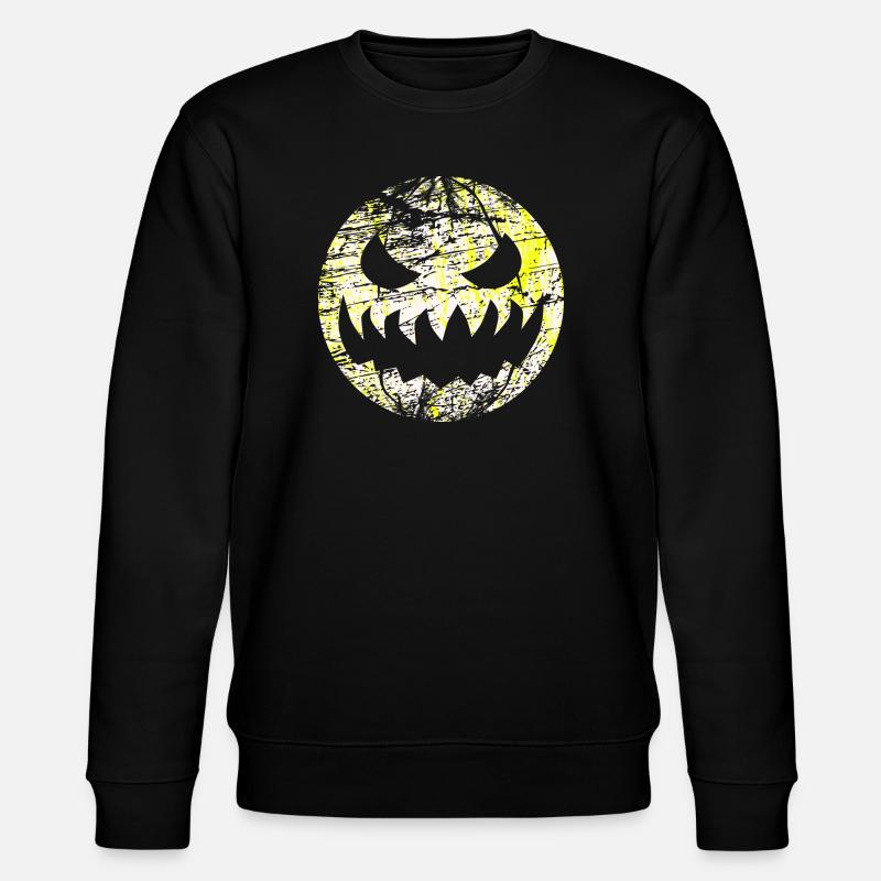 Halloween grimace monster as moon - Stanley/Stella CHANGER Unisex Organic Sweatshirt - black