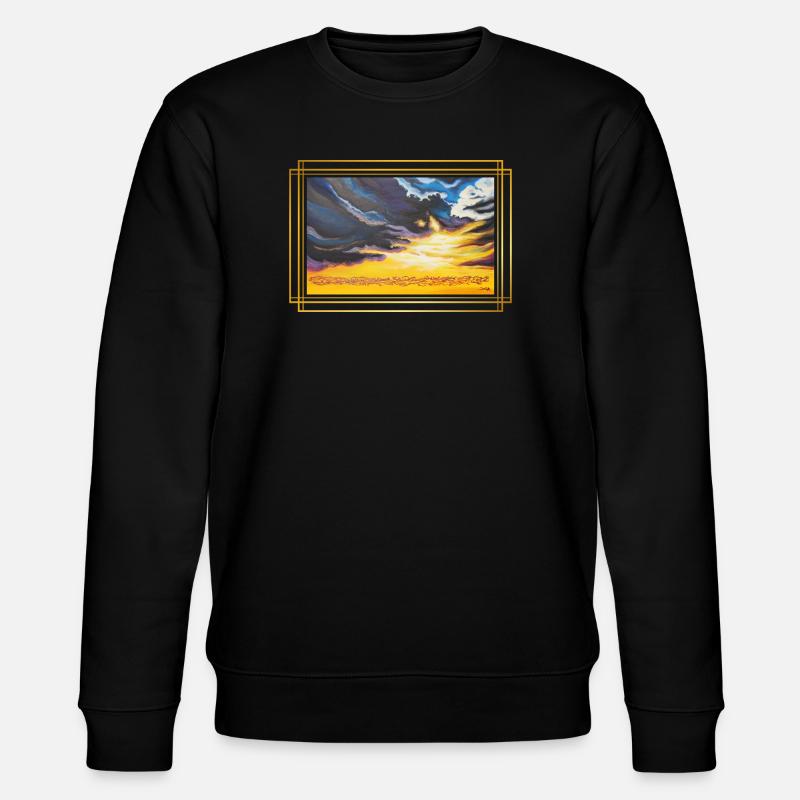 SchöpfungsLicht der Kontraste - Sonja Ariel - Stanley/Stella Unisex Bio-Sweatshirt CHANGER  - Schwarz