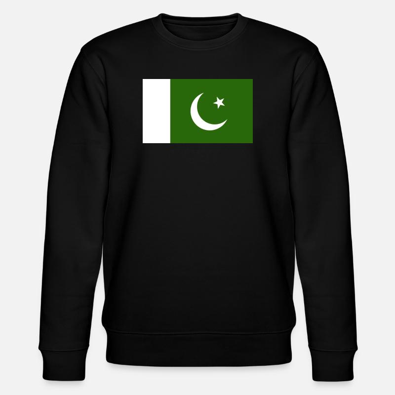 Pakistan Flagge - Stanley/Stella Unisex Bio-Sweatshirt CHANGER  - Schwarz