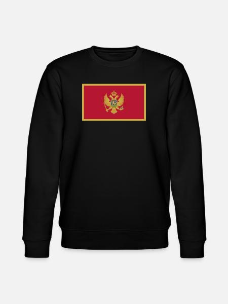 Montenegro Flag - Stanley/Stella CHANGER Unisex Organic Sweatshirt - black