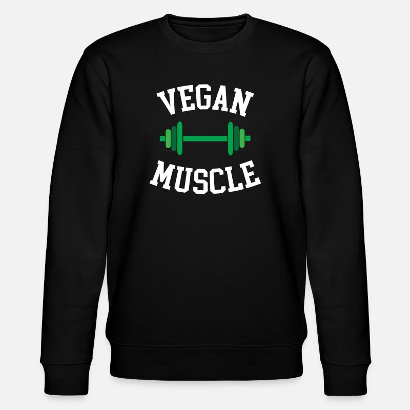 Muscle végétalien - Sweat bio CHANGER Stanley/Stella Unisexe - noir