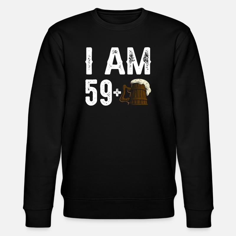 Ich bin 59+ Bier Feier - Stanley/Stella Unisex Bio-Sweatshirt CHANGER - Schwarz