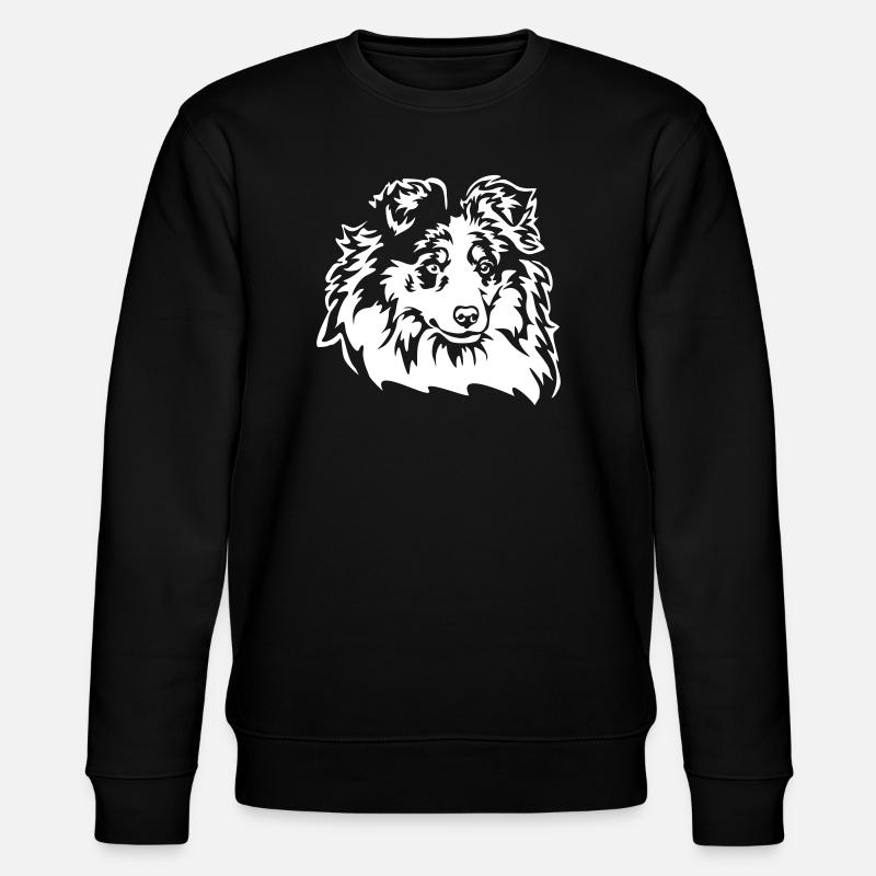 Sheltie Head « Black Edition » - Sweat bio CHANGER Stanley/Stella Unisexe - noir