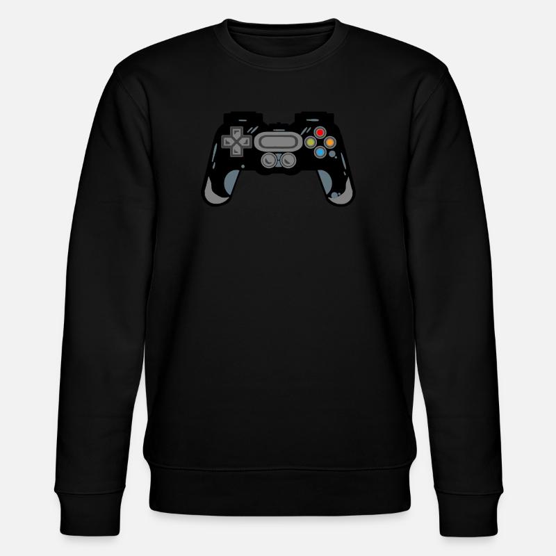 Silhouette de manette rétro - Sweat bio CHANGER Stanley/Stella Unisexe - noir