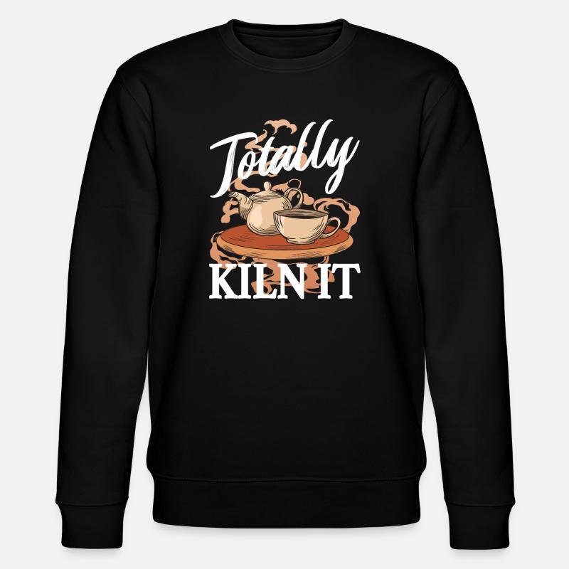 Keramiker - Totally kiln it - Stanley/Stella Unisex Bio-Sweatshirt CHANGER  - Schwarz
