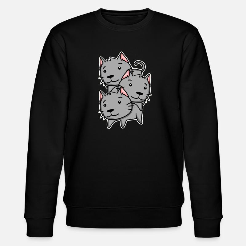 Chats mignons - Sweat bio CHANGER Stanley/Stella Unisexe - noir