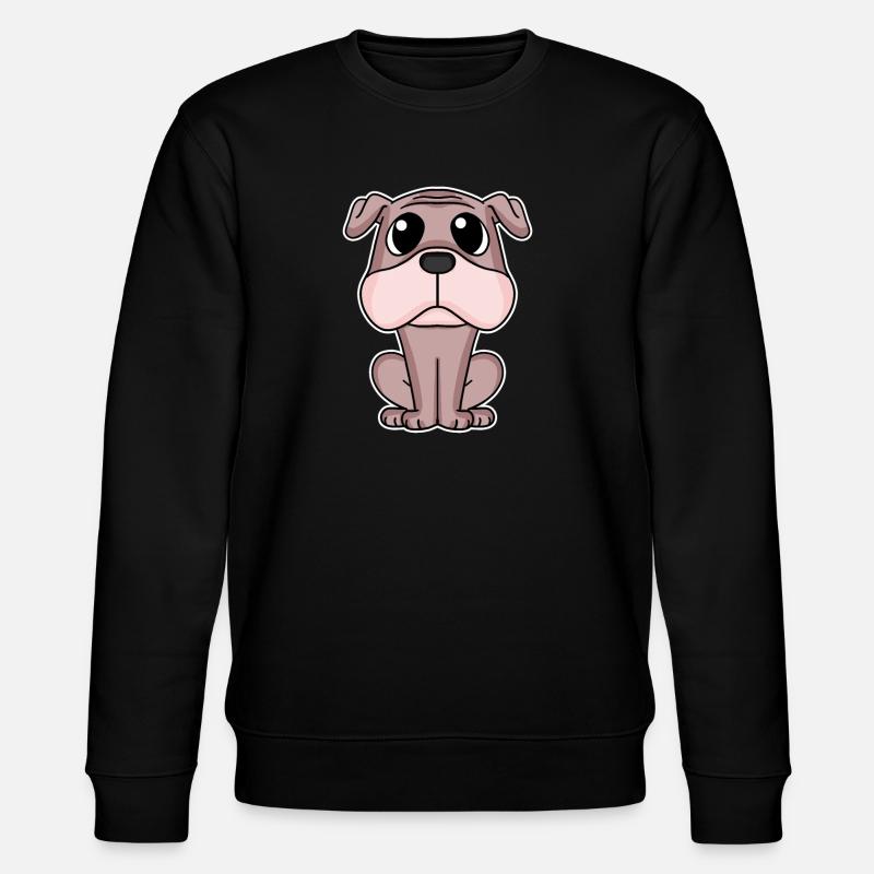 Mops Hund Hundebesitzer - Stanley/Stella Unisex Bio-Sweatshirt CHANGER  - Schwarz