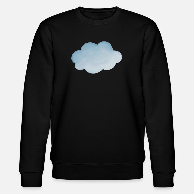 Wolke Wetter hellblau - Stanley/Stella Unisex Bio-Sweatshirt CHANGER - Schwarz