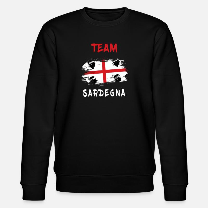 Team Sardinien Design - Stanley/Stella Unisex Bio-Sweatshirt CHANGER  - Schwarz