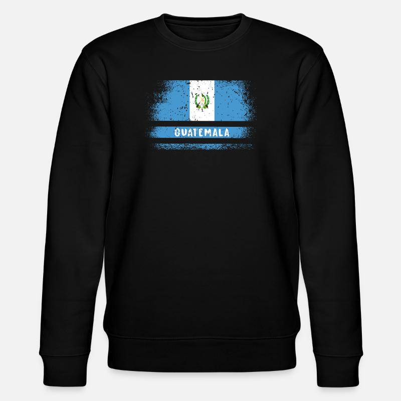 Guatemala Flagge - Stanley/Stella Unisex Bio-Sweatshirt CHANGER  - Schwarz