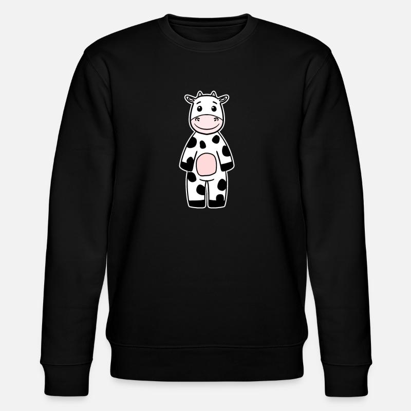 Kuh - Stanley/Stella Unisex Bio-Sweatshirt CHANGER  - Schwarz