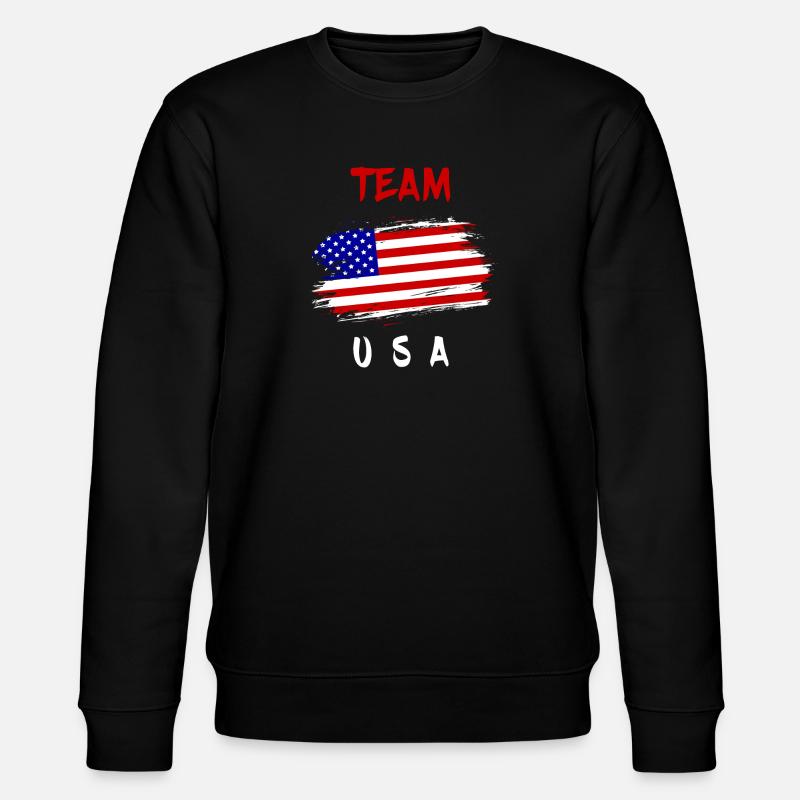 US Team - Stanley/Stella CHANGER Unisex Organic Sweatshirt - black