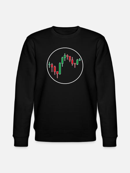 Trading Forex Chart Design - Stanley/Stella Unisex Bio-Sweatshirt CHANGER  - Schwarz