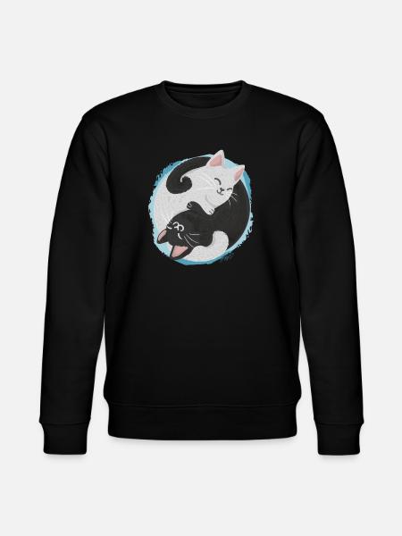 Jing Jang Cats - Stanley/Stella CHANGER Unisex Organic Sweatshirt - black
