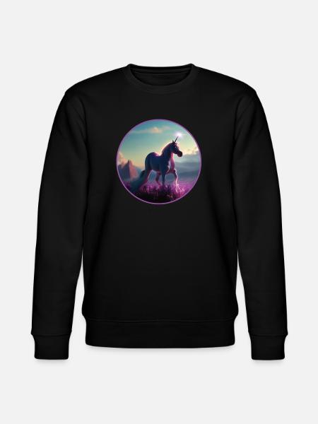 Unicorn - Stanley/Stella CHANGER Unisex Organic Sweatshirt - black