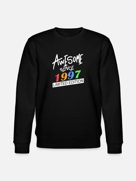 1997 - Born 1997 - Stanley/Stella CHANGER Unisex Organic Sweatshirt - black