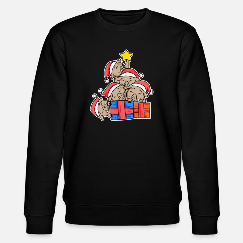 Sanglier Arbre de Noël Sanglier - Sweat bio CHANGER Stanley/Stella Unisexe - noir