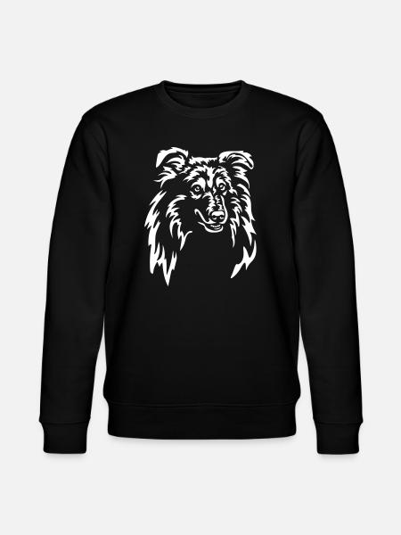 Sheltie Head "Black Edition" - Stanley/Stella CHANGER Unisex Organic Sweatshirt - black