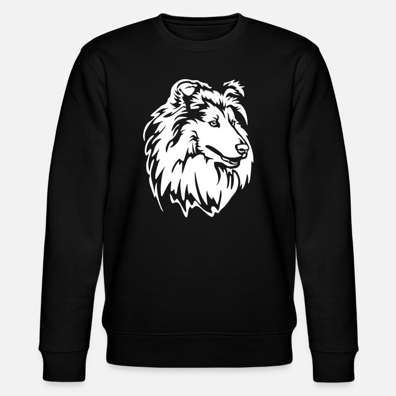 Collie Head "Black Edition" - Stanley/Stella CHANGER Unisex Organic Sweatshirt - black