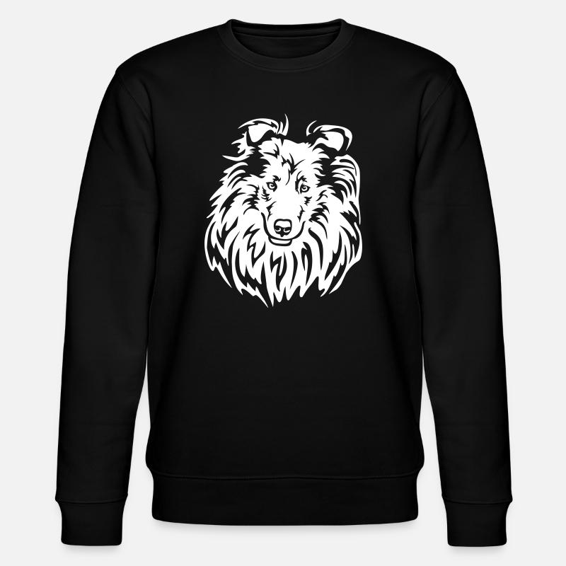 Collie Head "Black Edition" - Stanley/Stella CHANGER Unisex Organic Sweatshirt - black