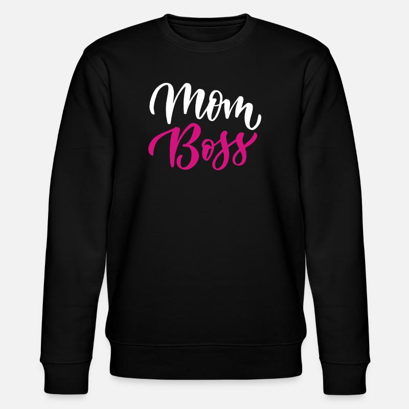 Mama Bos.s - Stanley/Stella Unisex Bio-Sweatshirt CHANGER  - Schwarz