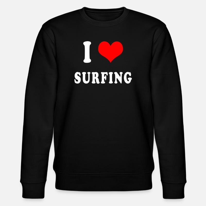 J'adore le surf - Sweat bio CHANGER Stanley/Stella Unisexe - noir