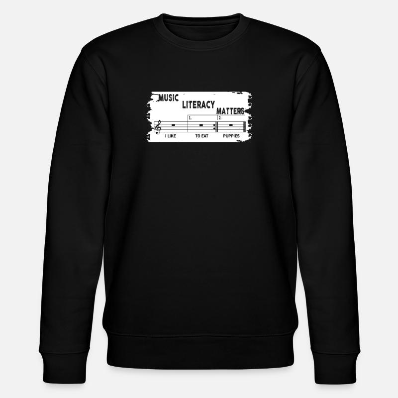 Music Literacy Matters - Stanley/Stella Unisex Bio-Sweatshirt CHANGER  - Schwarz
