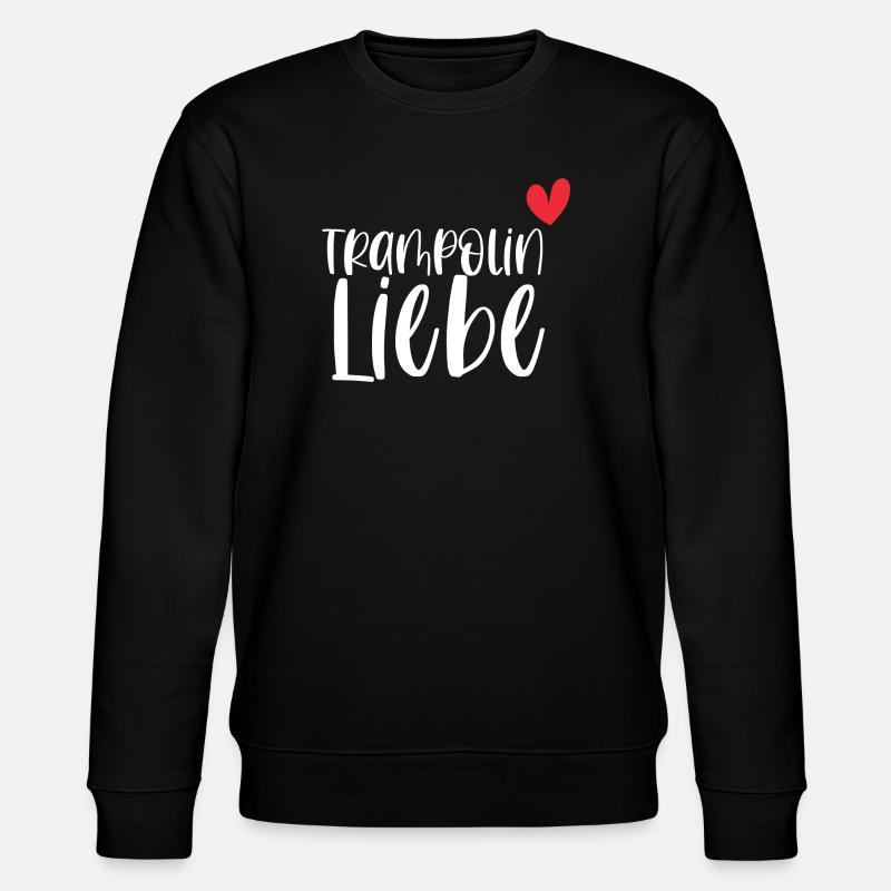 Trampolin Liebe Springen Hobby Geschenk - Stanley/Stella Unisex Bio-Sweatshirt CHANGER  - Schwarz