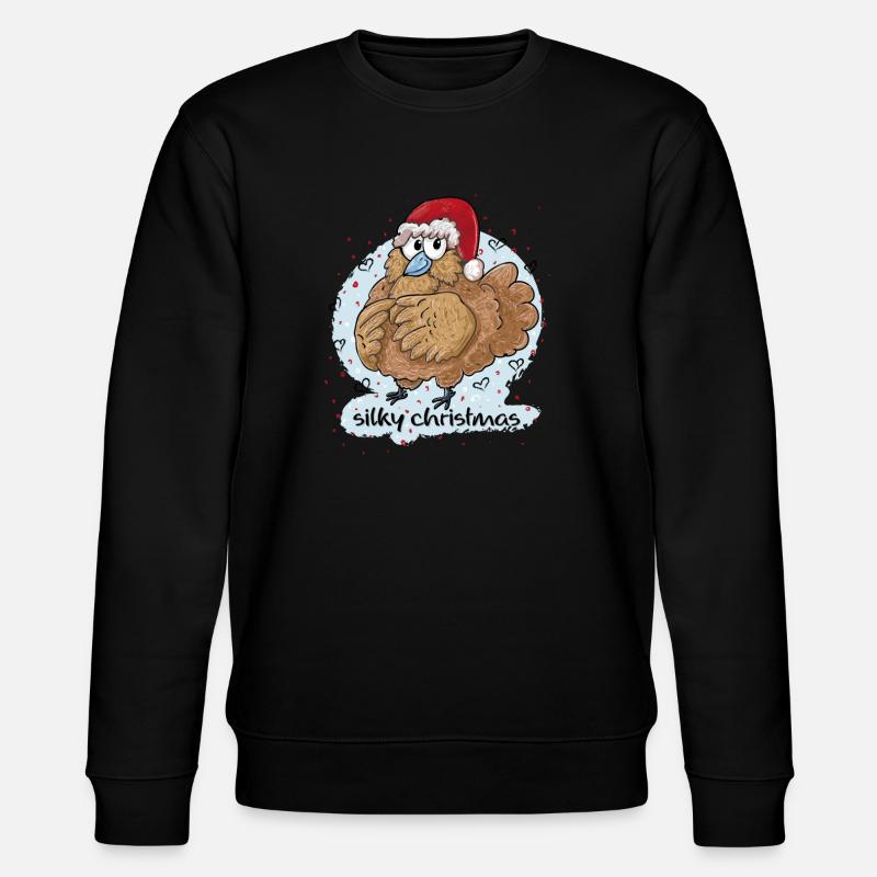 Silky Christmas - Stanley/Stella Unisex Bio-Sweatshirt CHANGER - Schwarz