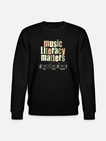 Music Literacy Matters - Stanley/Stella CHANGER Unisex Organic Sweatshirt - black