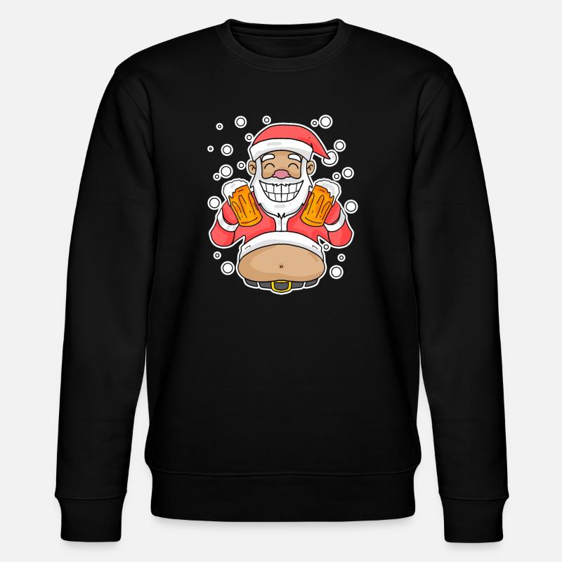 Bière adoucie Père Noël - Sweat bio CHANGER Stanley/Stella Unisexe - noir
