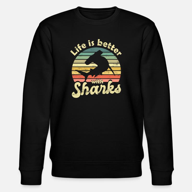 Requin-marteau Requin - Sweat bio CHANGER Stanley/Stella Unisexe - noir