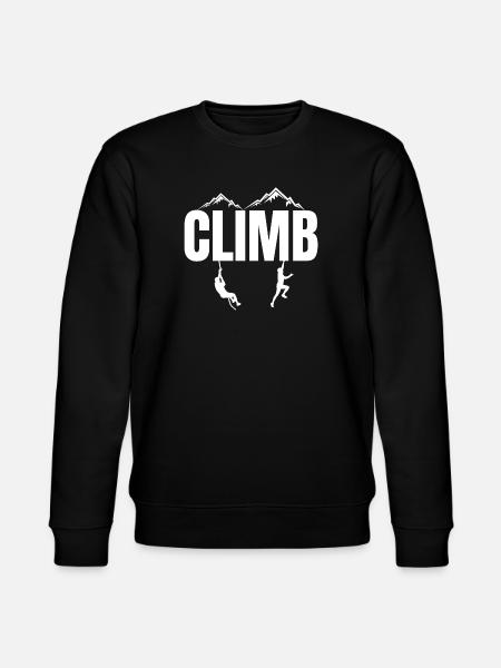climbing, mountain, climb, climber - Stanley/Stella CHANGER Unisex Organic Sweatshirt - black