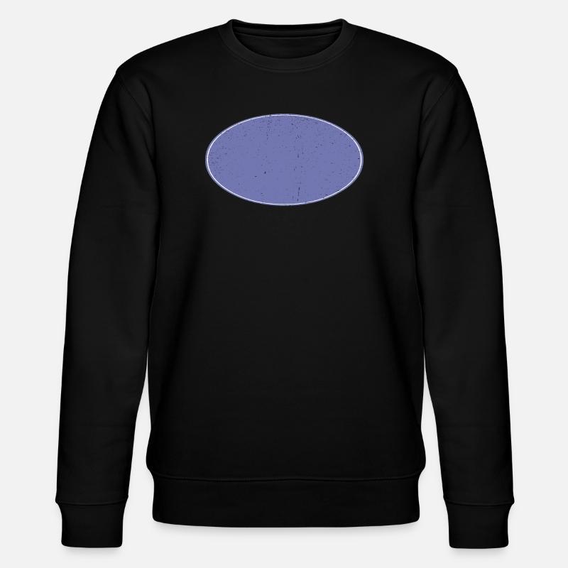 Ovaler Background Hintergrund schmutzig violett - Stanley/Stella Unisex Bio-Sweatshirt CHANGER  - Schwarz