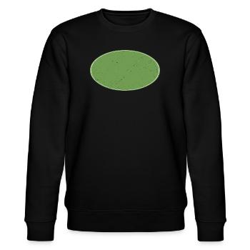 Ovaler Background schmutzig grün - Stanley/Stella Unisex Bio-Sweatshirt CHANGER  - Schwarz - Vorne - Nik (191cm) & Marisol (170cm)