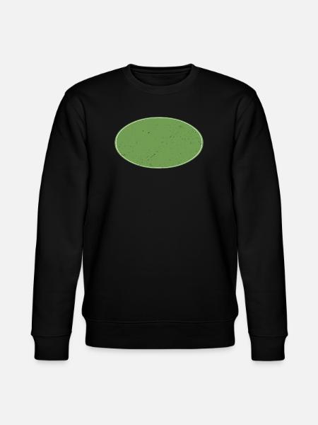 Ovaler Background schmutzig grün - Stanley/Stella Unisex Bio-Sweatshirt CHANGER  - Schwarz