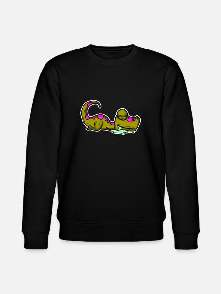 Sleeping Dino - Stanley/Stella CHANGER Unisex Organic Sweatshirt - black