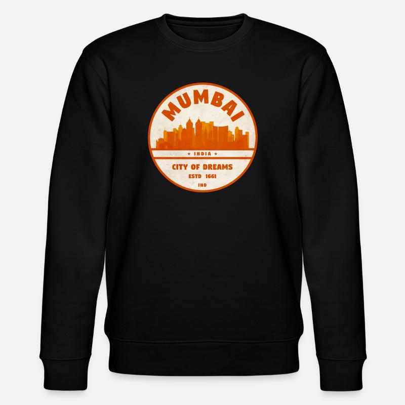 Mumbai Inde Skyline - Sweat bio CHANGER Stanley/Stella Unisexe - noir