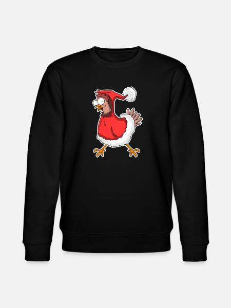 Christmas Chicken - Stanley/Stella CHANGER Unisex Organic Sweatshirt - black
