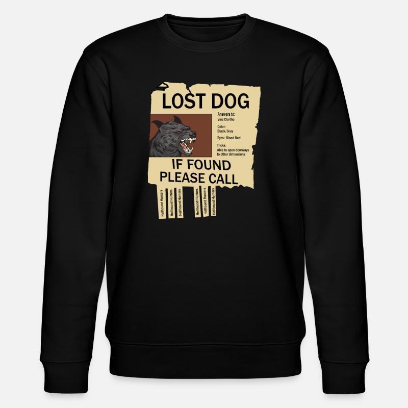 Vermisster Höllenhund - Stanley/Stella Unisex Bio-Sweatshirt CHANGER  - Schwarz